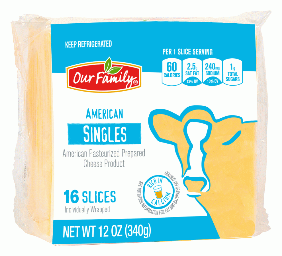 Our Family  american singles process cheese, 16-individually wrapped Full-Size Picture